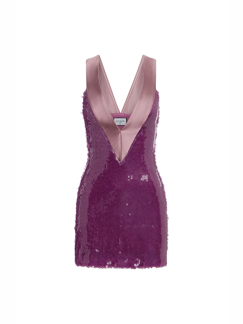 ORCHID mini homecoming dress, alternate view showing the full-length profile