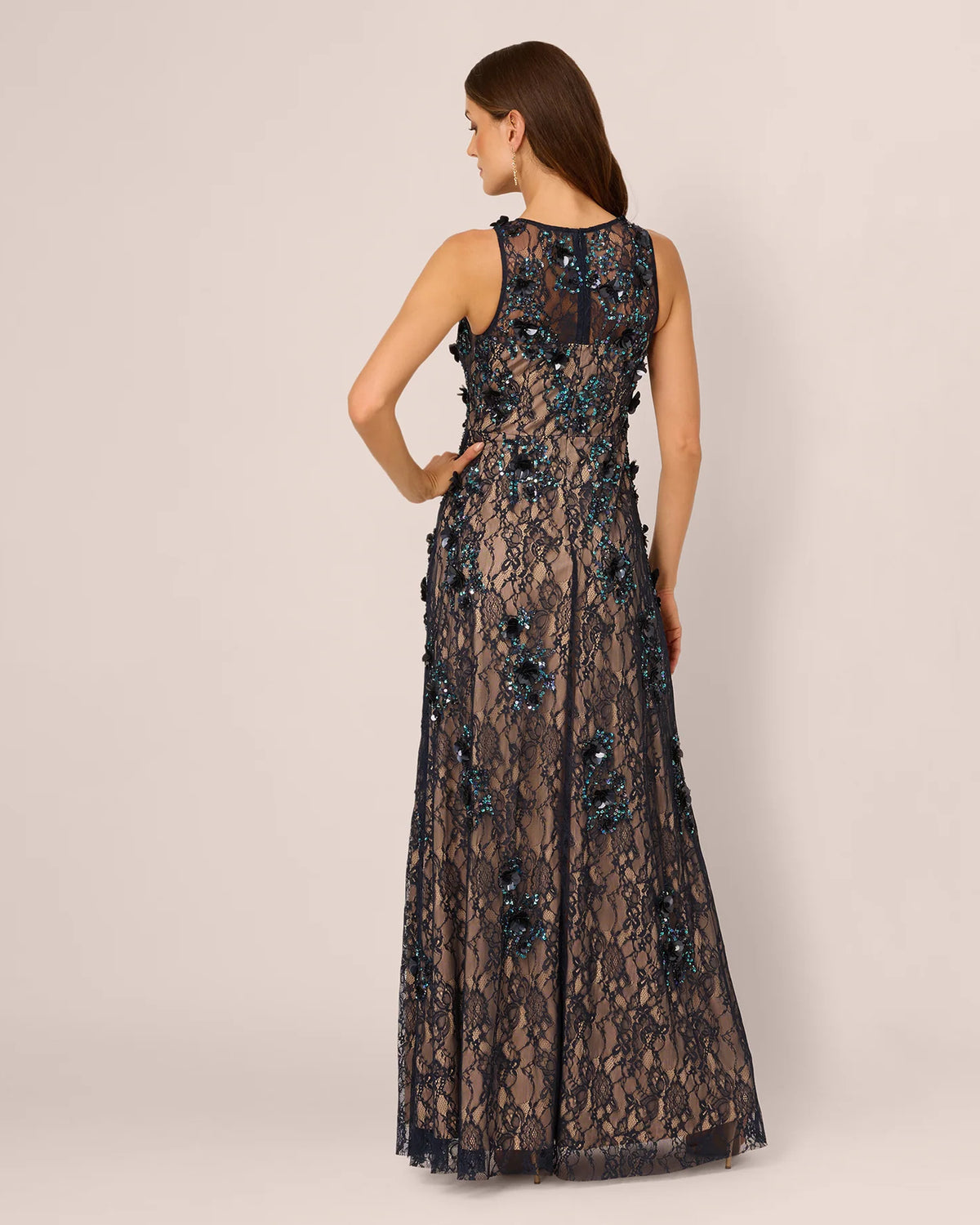 sleeveless a-line maxi mother of the bride dress - image 6