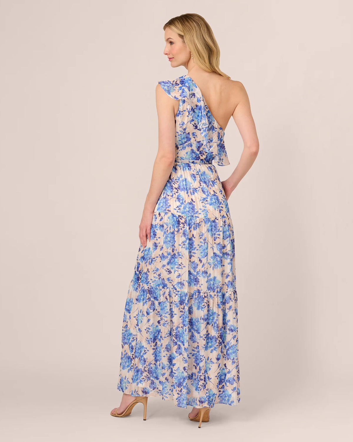 one-shoulder a-line maxi mother of the bride dress - image 6
