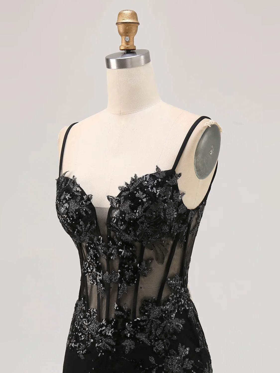 Peacock short homecoming dress, alternate view showing the full-length profile