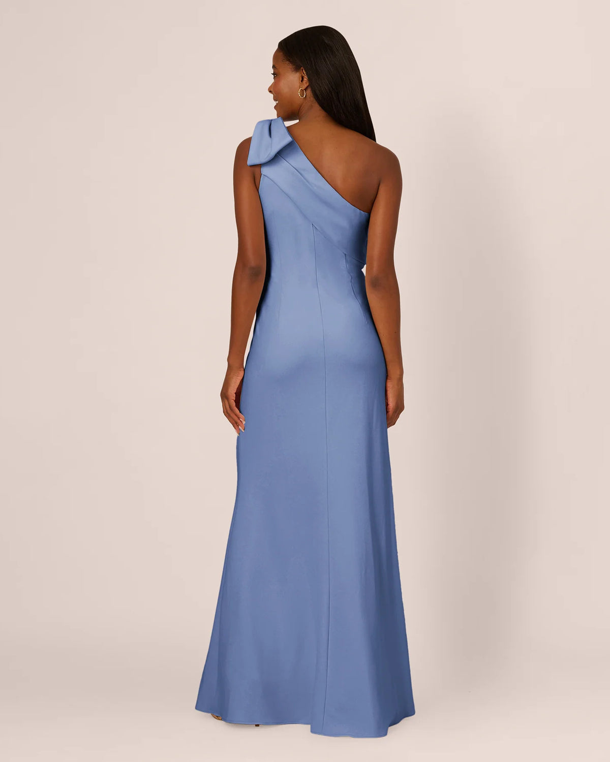 one-shoulder mermaid maxi mother of the bride dress - image 6