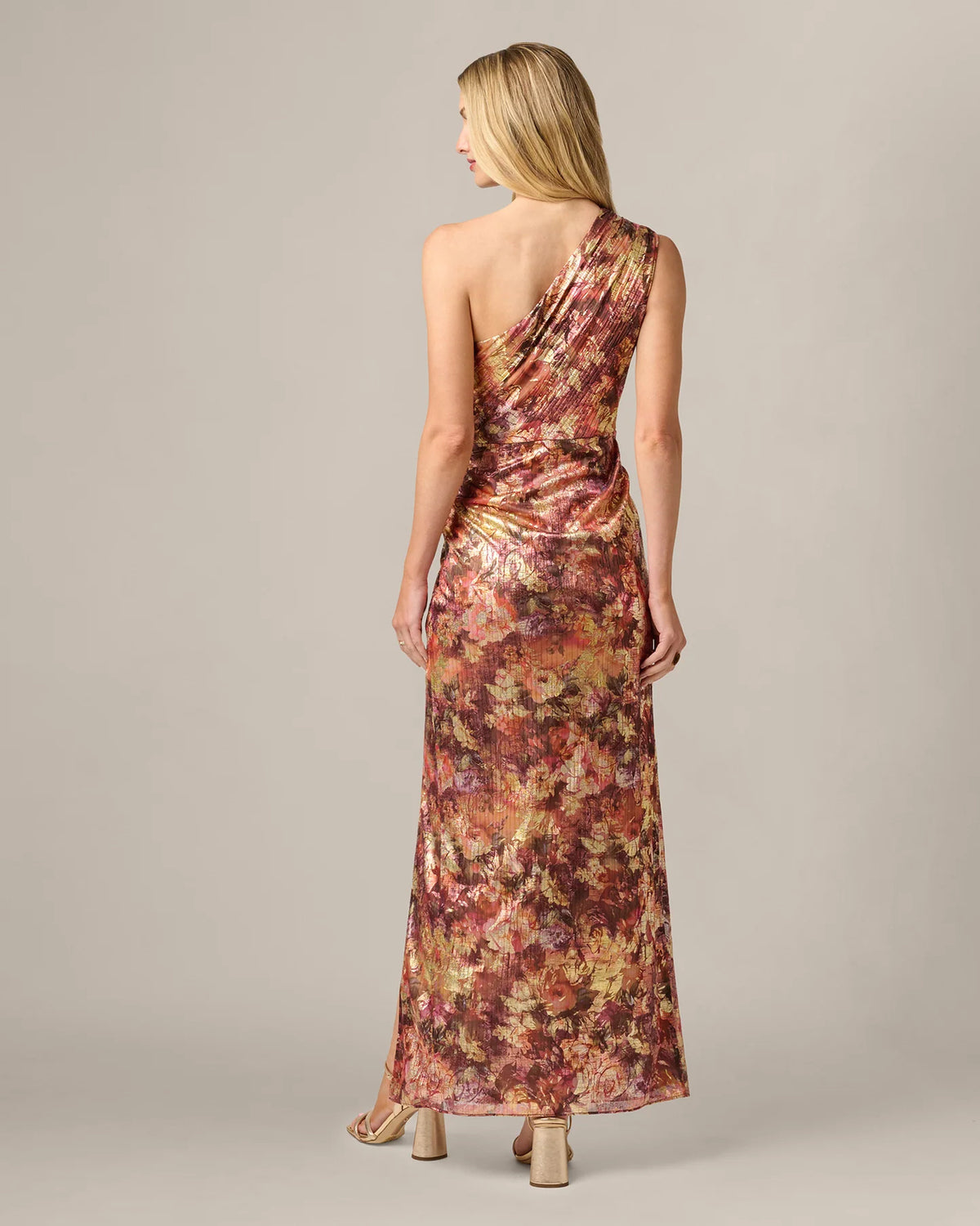 one-shoulder a-line maxi mother of the bride dress - image 6