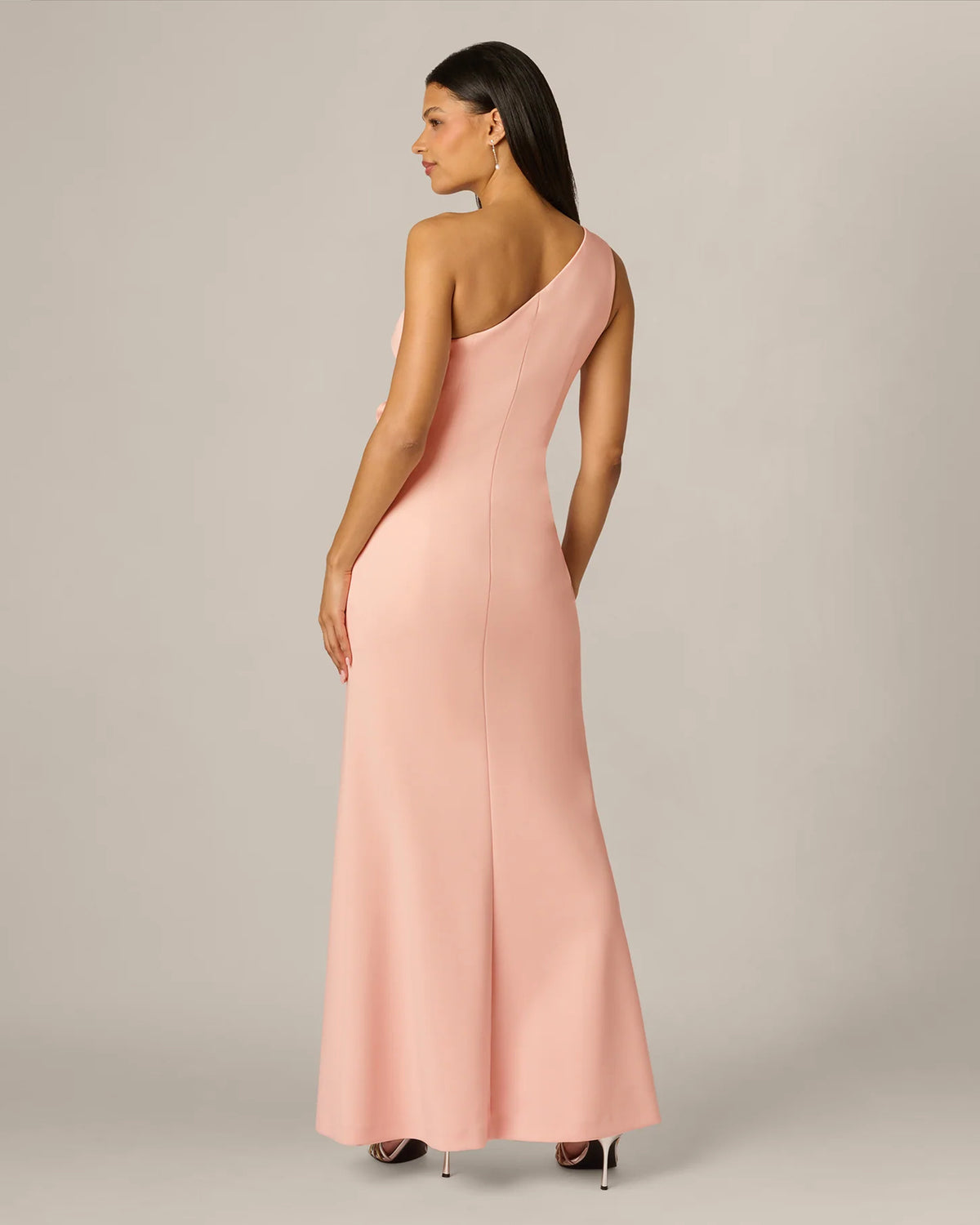 one-shoulder a-line maxi mother of the bride dress - image 6