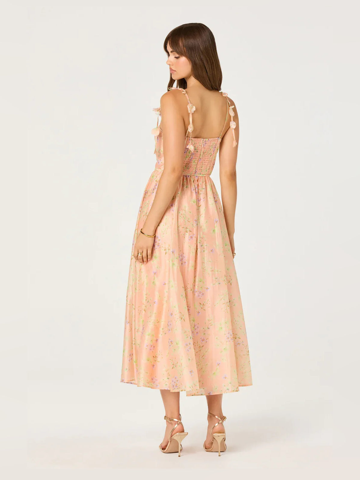 Mint Green mini prom dress, alternate view showing the full-length profile