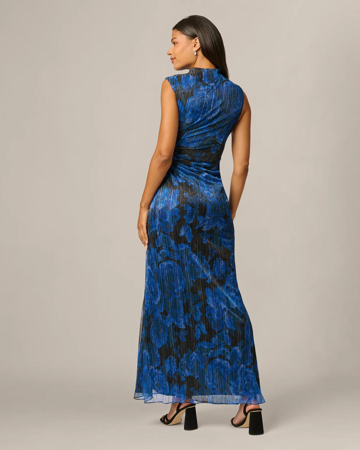 spaghetti strap a-line maxi mother of the bride dress - image 6