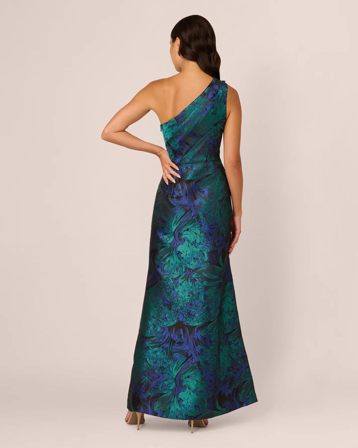 one shoulder mermaid floor-length mother of the bride dress - image 6