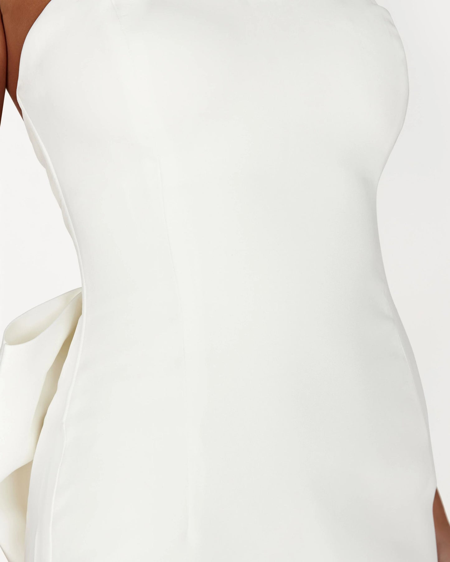strapless sweetheart bow train homecoming dress - image 7