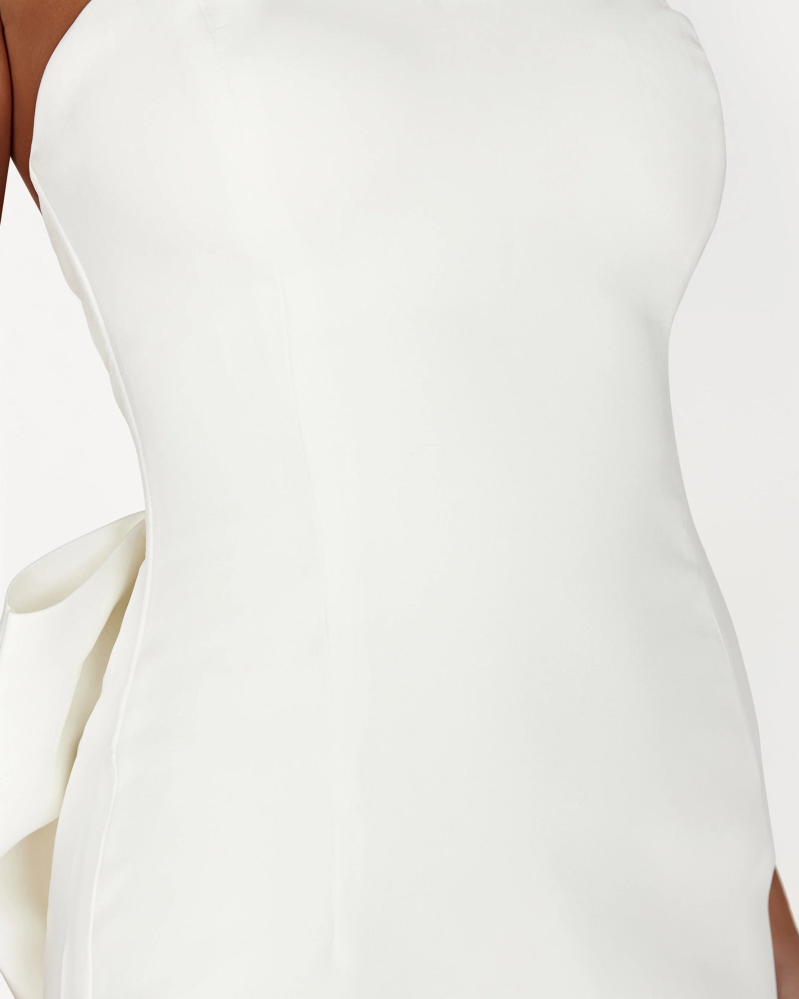 strapless sweetheart bow train homecoming dress - image 7