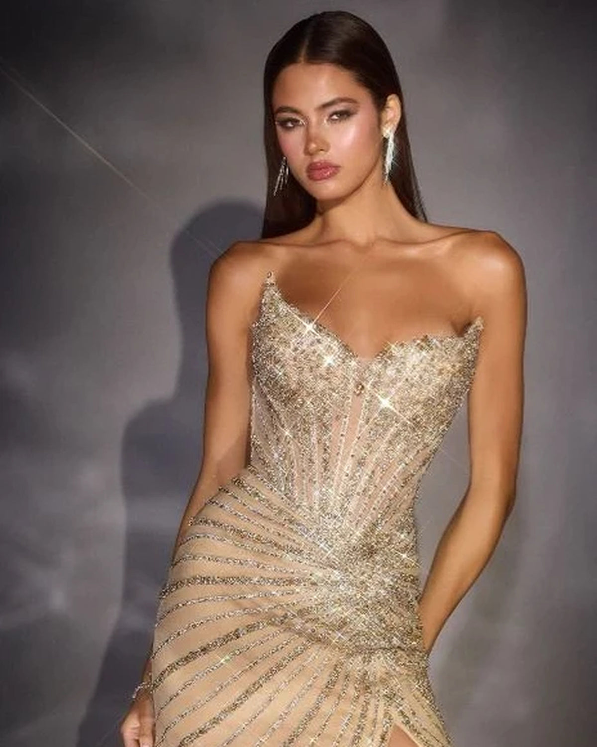 mackenzie crystal corset mini homecoming dress - image 7