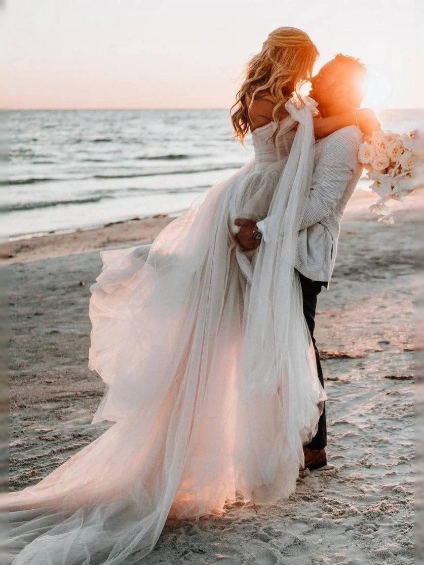 Champagne floor-length prom dress, alternate view showing the full-length silhouette