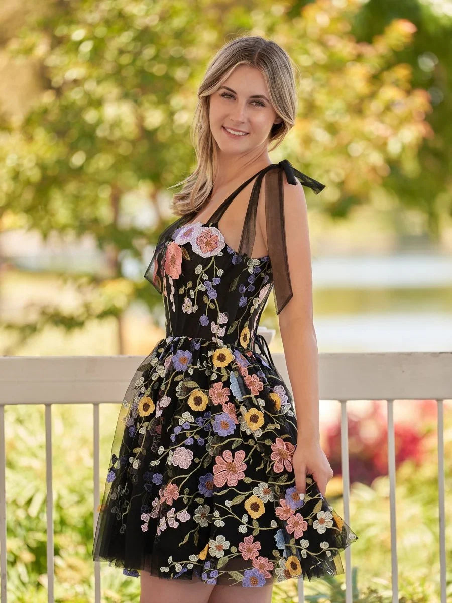 Blush Pink mini homecoming dress, alternate view showing the full-length silhouette from another angle