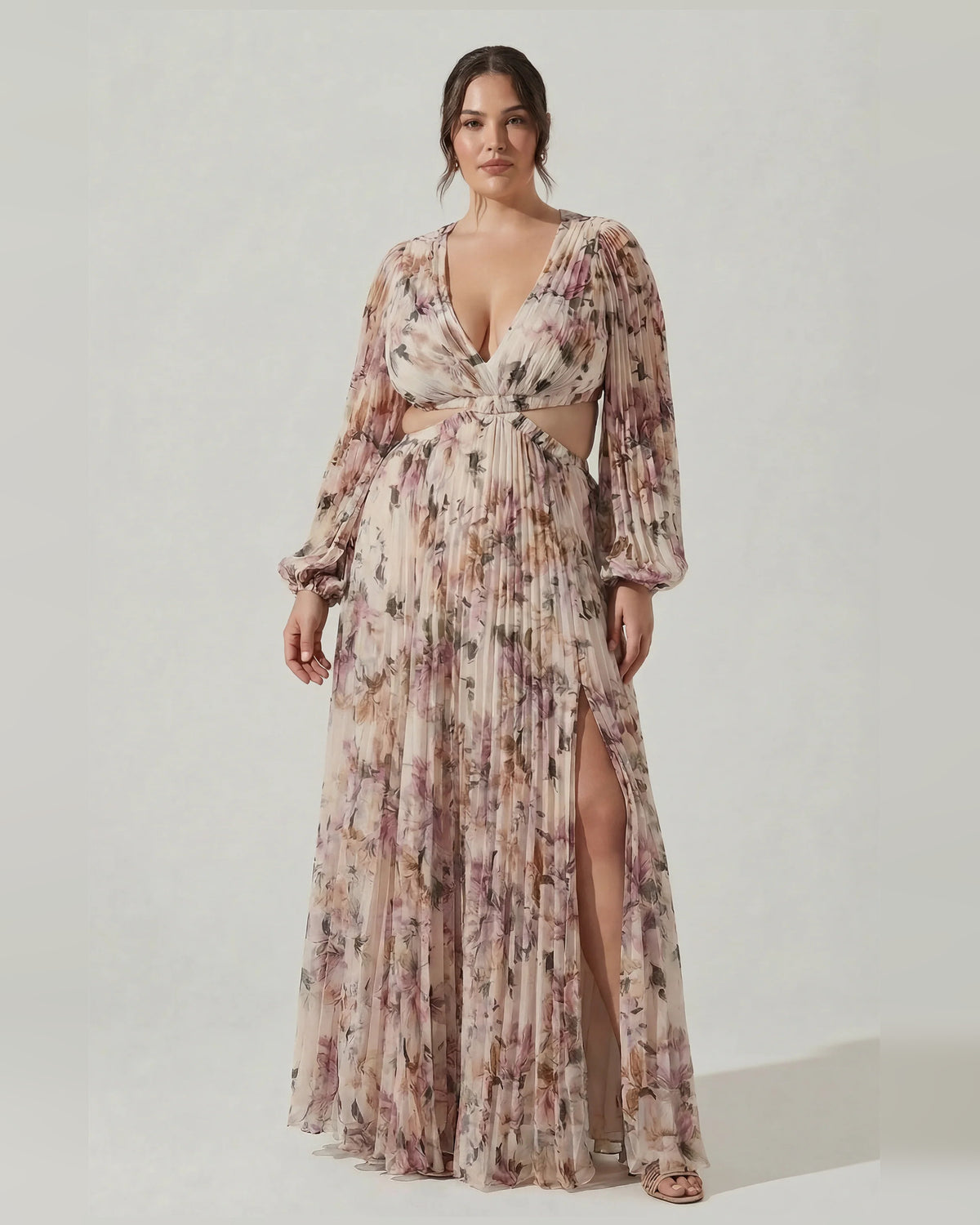 spaghetti strap a-line maxi formal dress - image 7