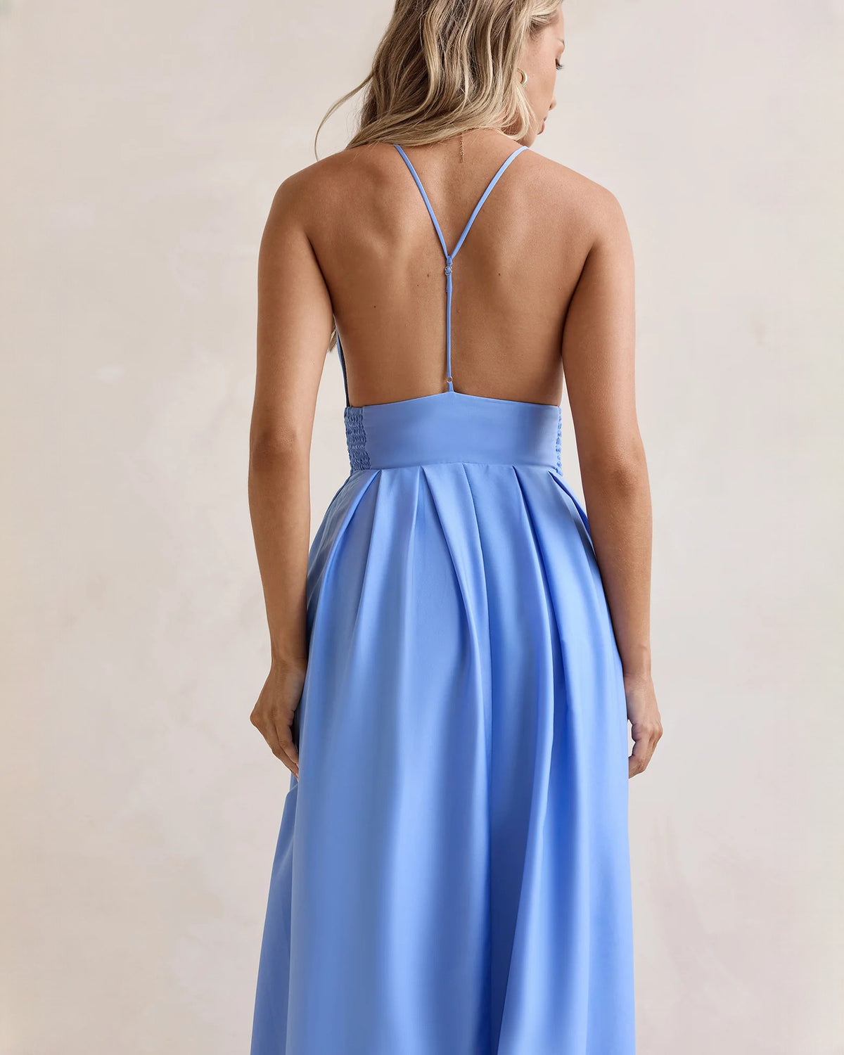 sleeveless chiffon a-line maxi bridesmaid dress - image 7