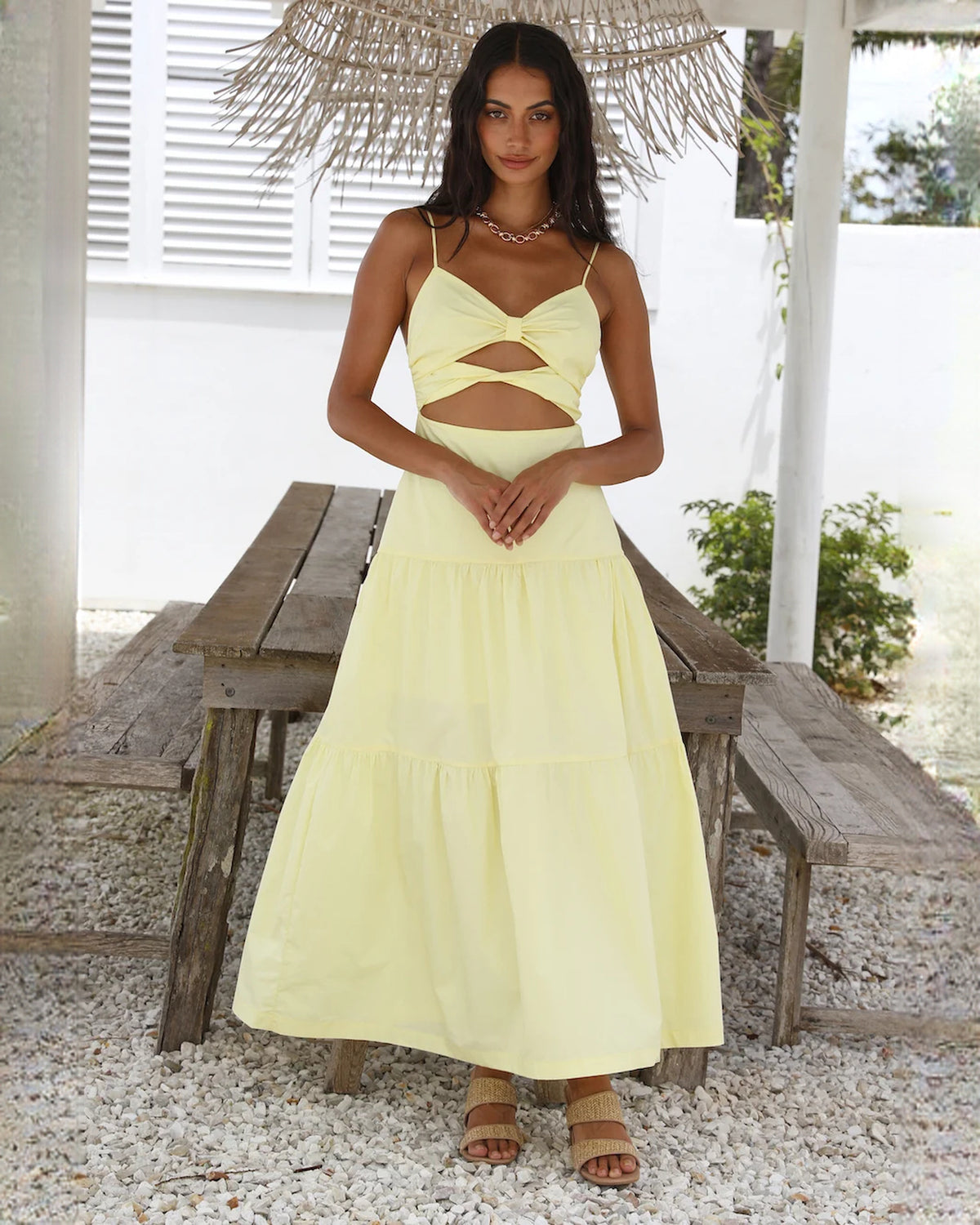 sleeveless chiffon a-line maxi bridesmaid dress - image 7