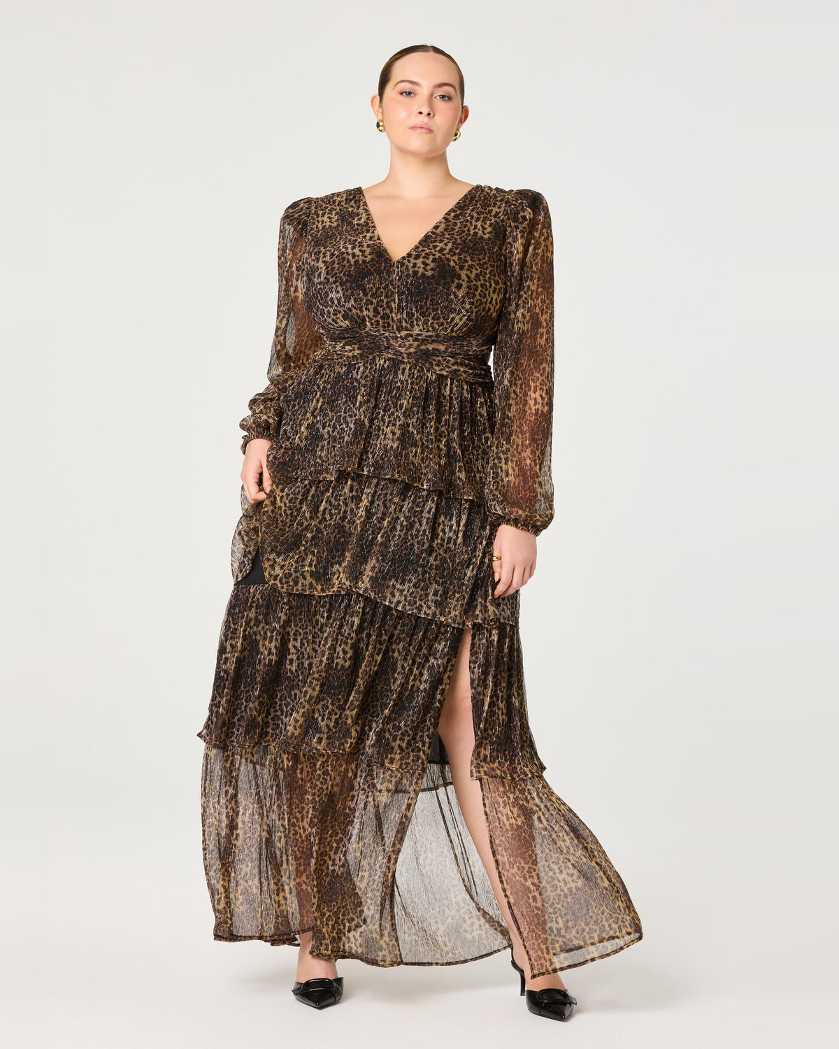 spaghetti strap a-line maxi formal dress - image 7