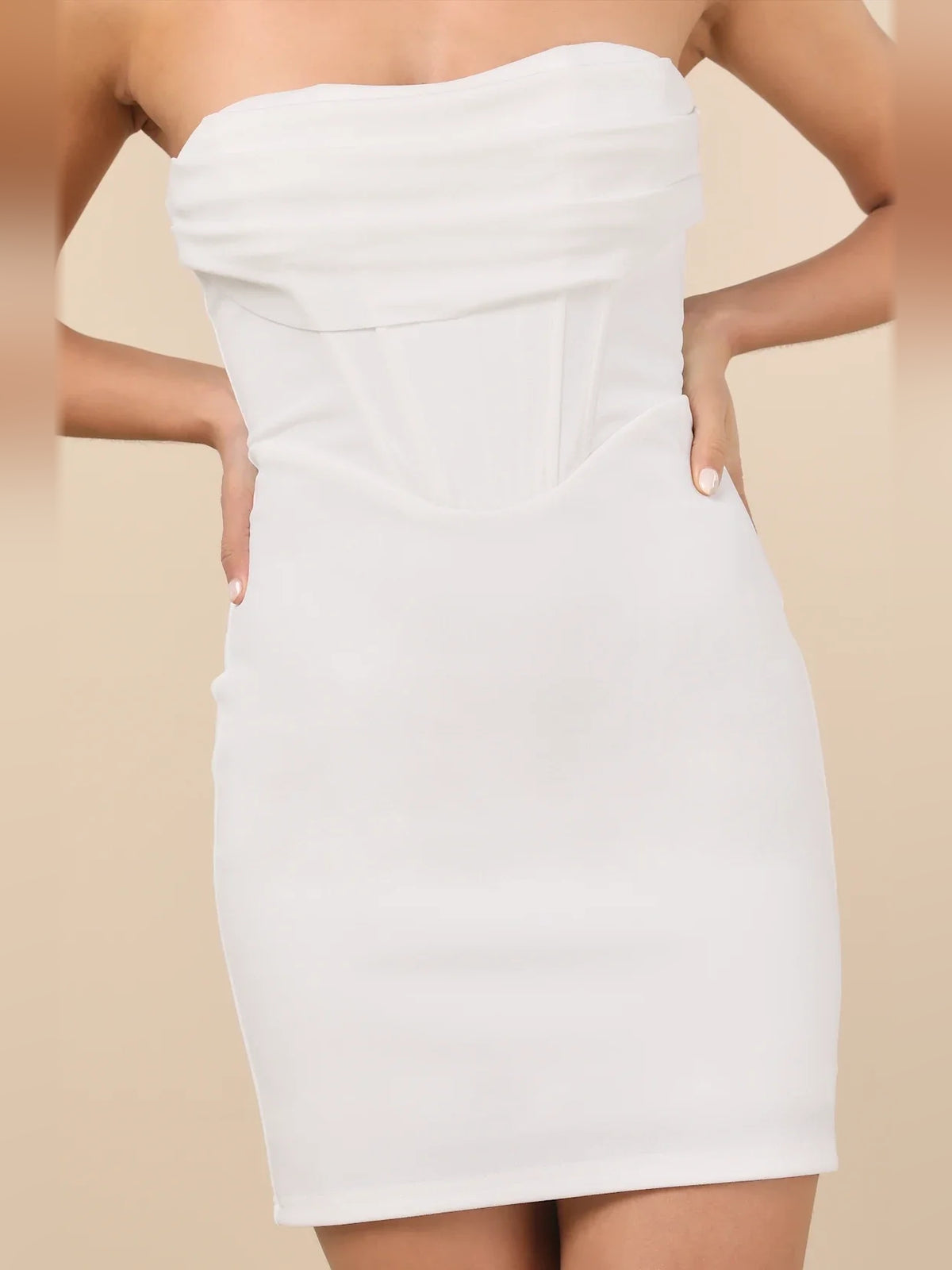 Blue Velvet mini homecoming dress, alternate view showing the full-length silhouette from another angle