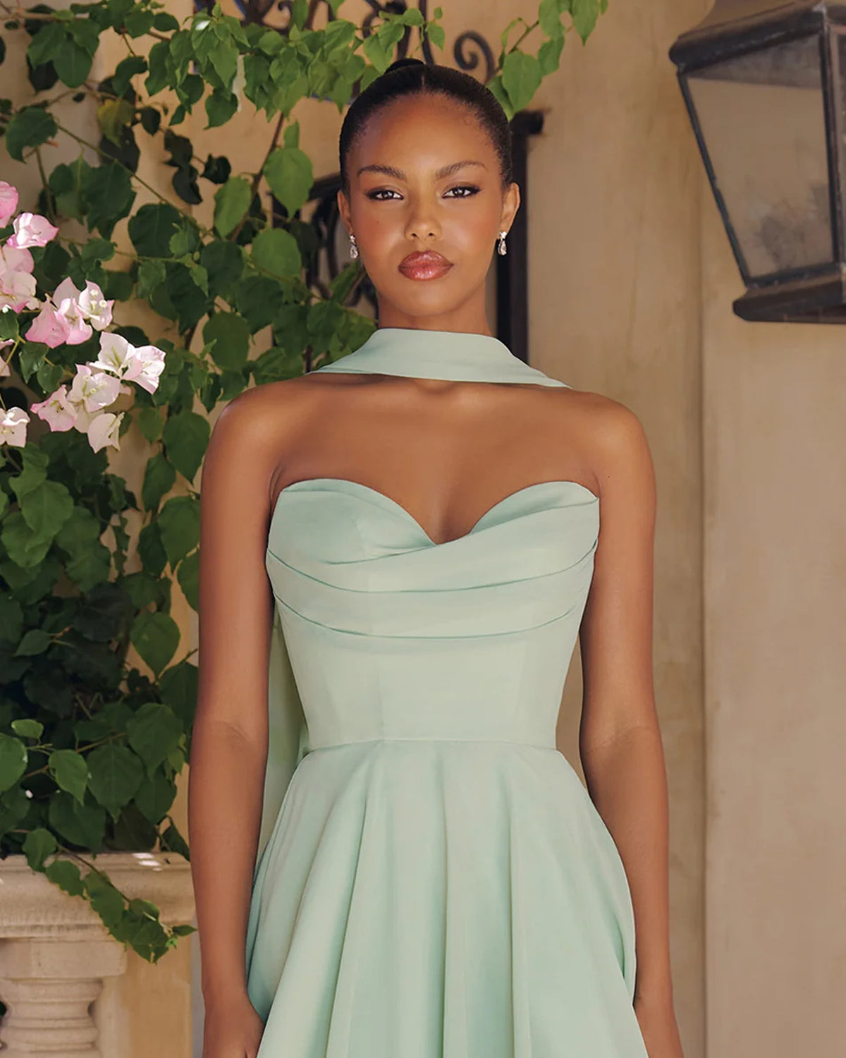 ella a-line strapless chiffon mini homecoming dress - image 8