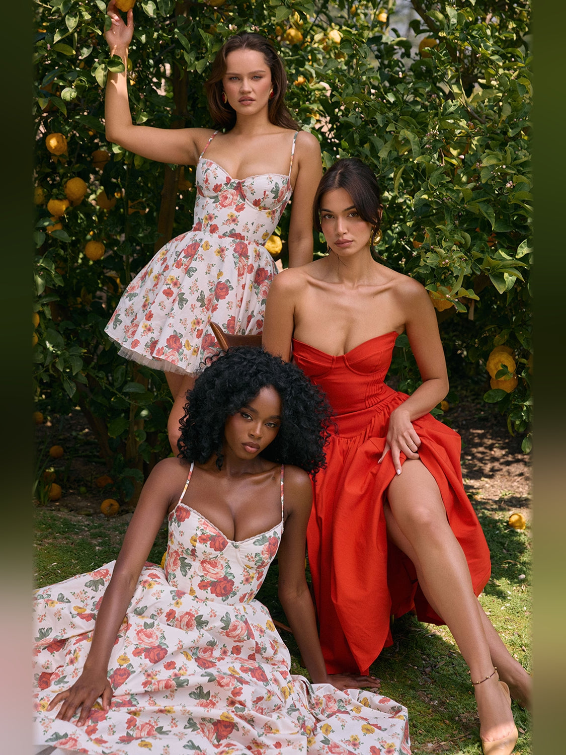Print mini homecoming dress, alternate view showing the bodice and skirt from another angle