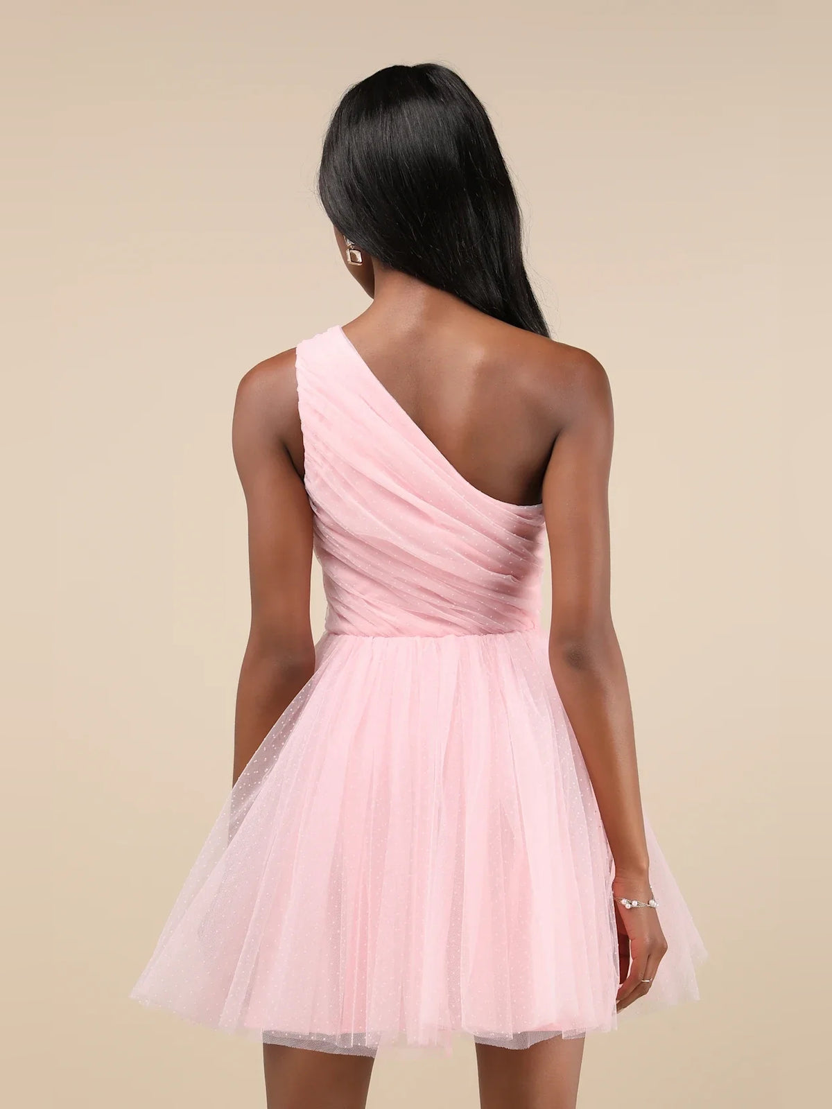 Blue Velvet mini homecoming dress, alternate view showing the bodice and skirt