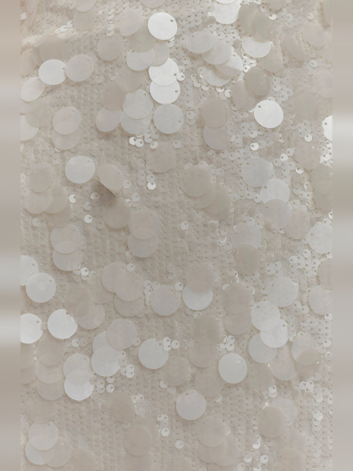 Ivory mini homecoming dress, alternate view showing the bodice and skirt from another angle
