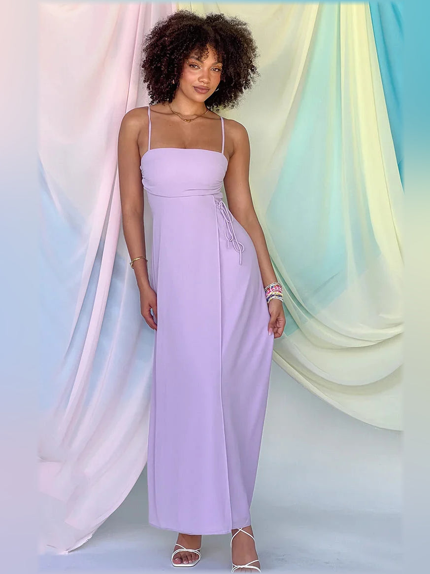 Square Neck Spaghetti Strap A-Line Floor-Length Elegant Formal Dress, product image 8