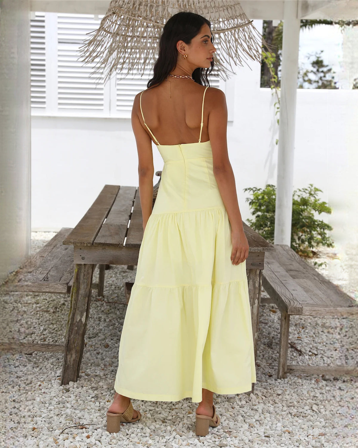 sleeveless chiffon a-line maxi bridesmaid dress - image 8