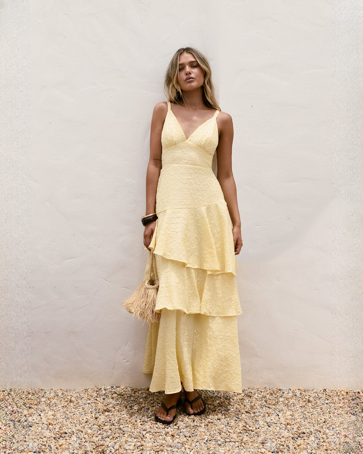 sleeveless chiffon a-line maxi bridesmaid dress - image 8