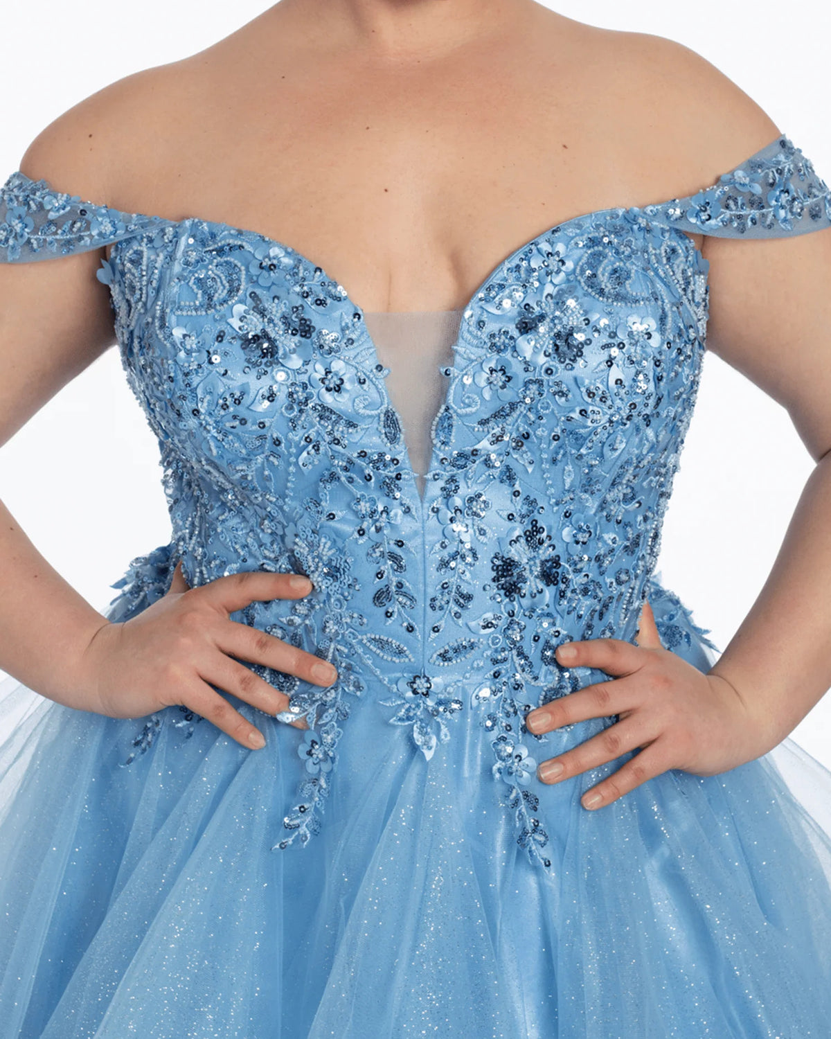 off shoulder ball-gown floor-length prom dress - image 8