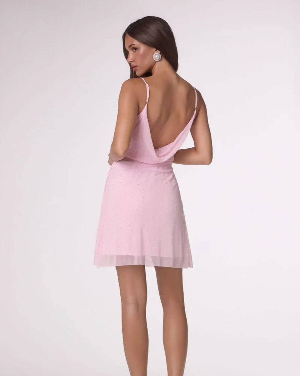 henrietta sparkly mini homecoming dress - image 9
