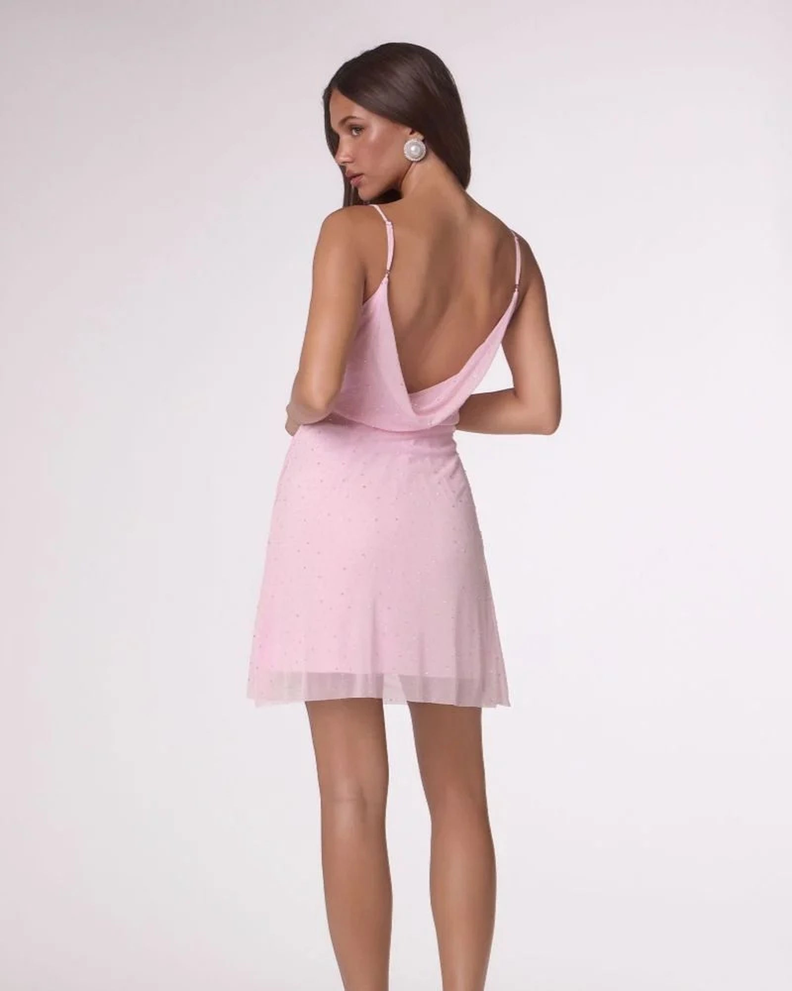 henrietta sparkly mini homecoming dress - image 9