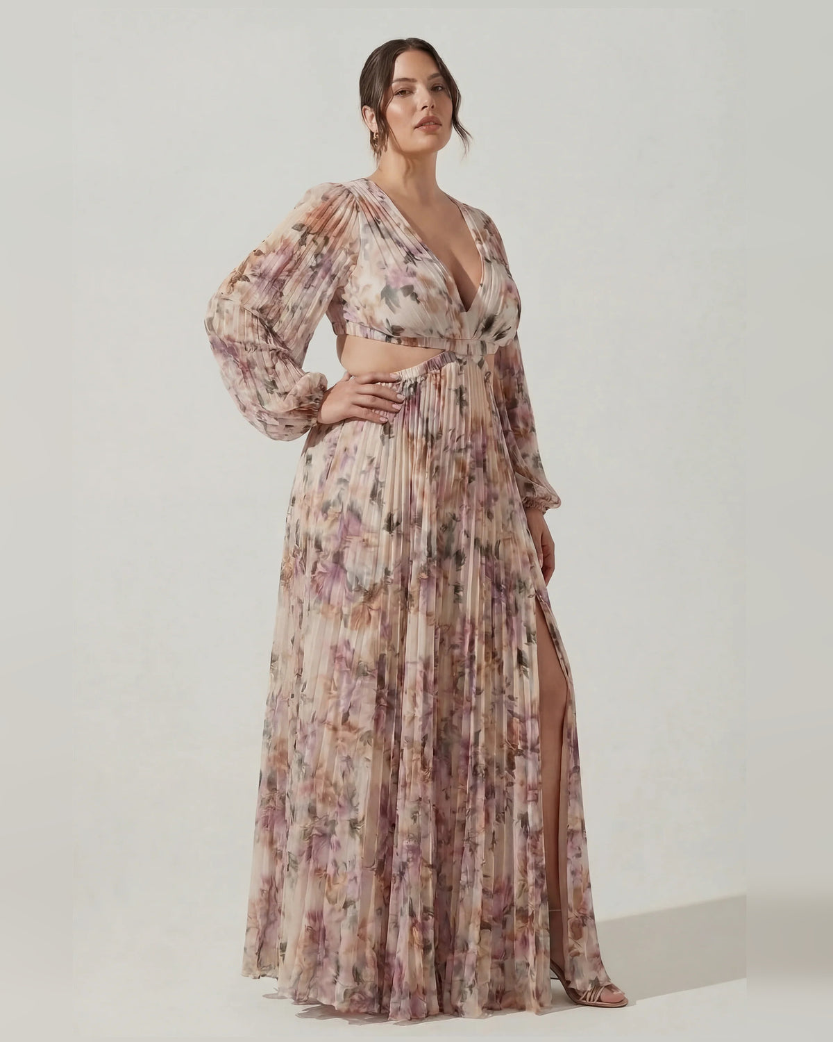 spaghetti strap a-line maxi formal dress - image 9