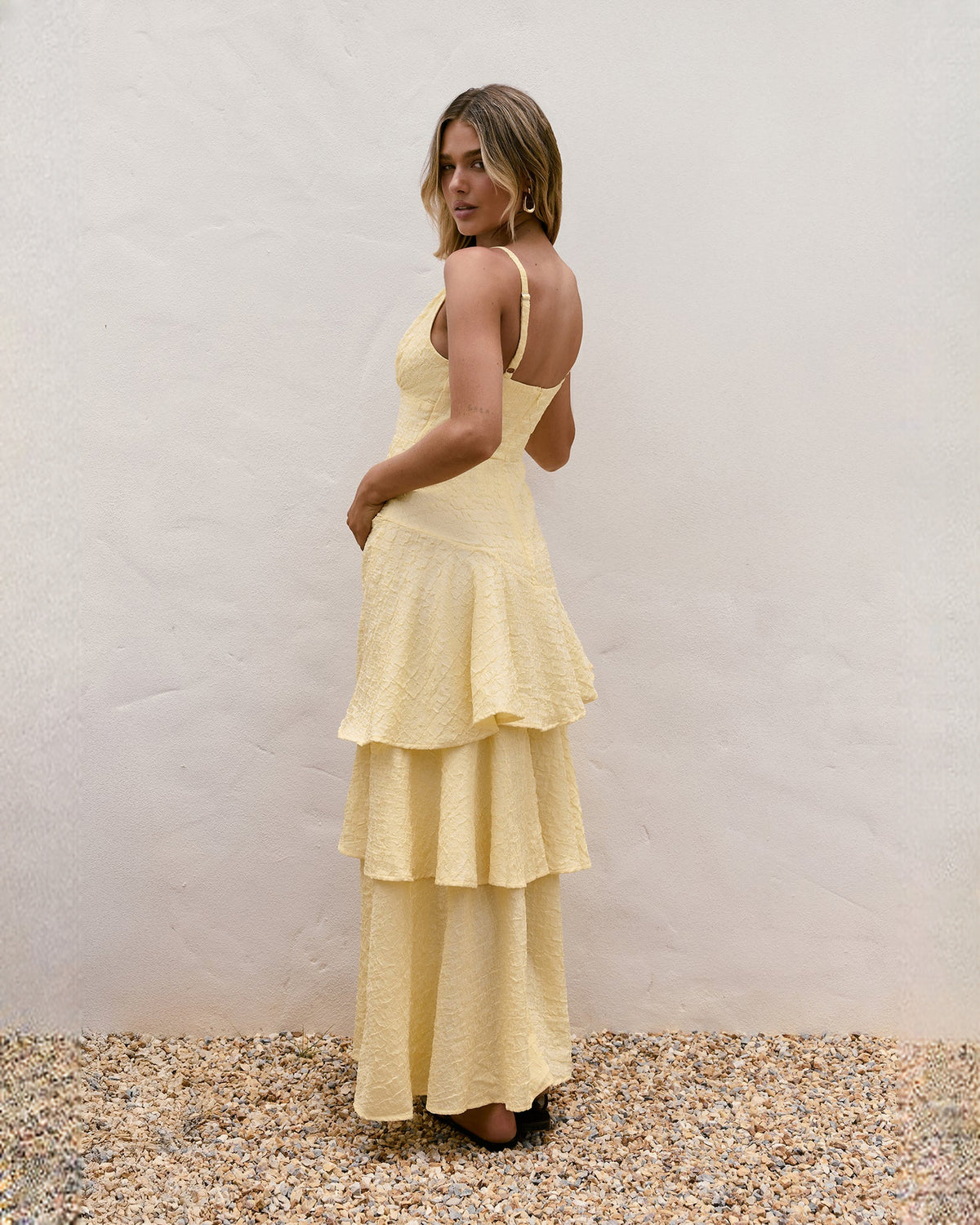 sleeveless chiffon a-line maxi bridesmaid dress - image 10