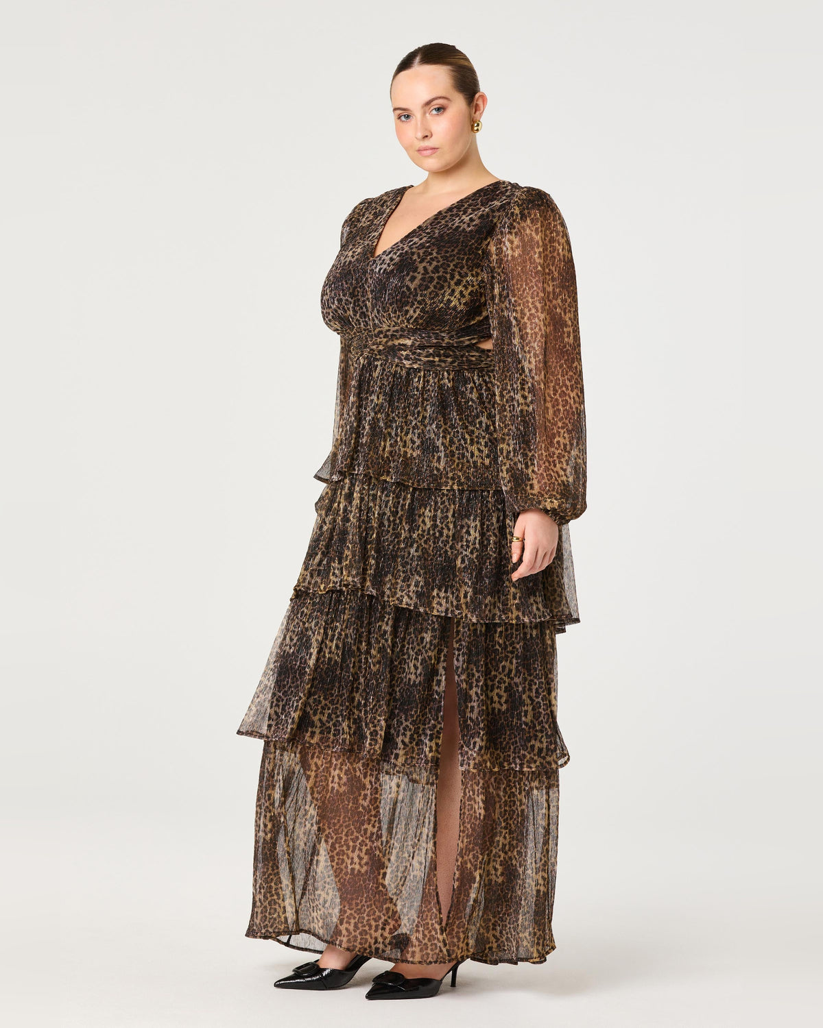 spaghetti strap a-line maxi formal dress - image 10