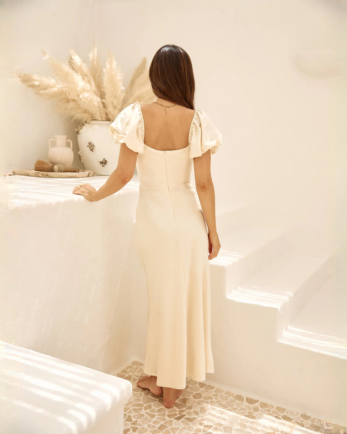sleeveless mesh a-line maxi bridesmaid dress - image 10