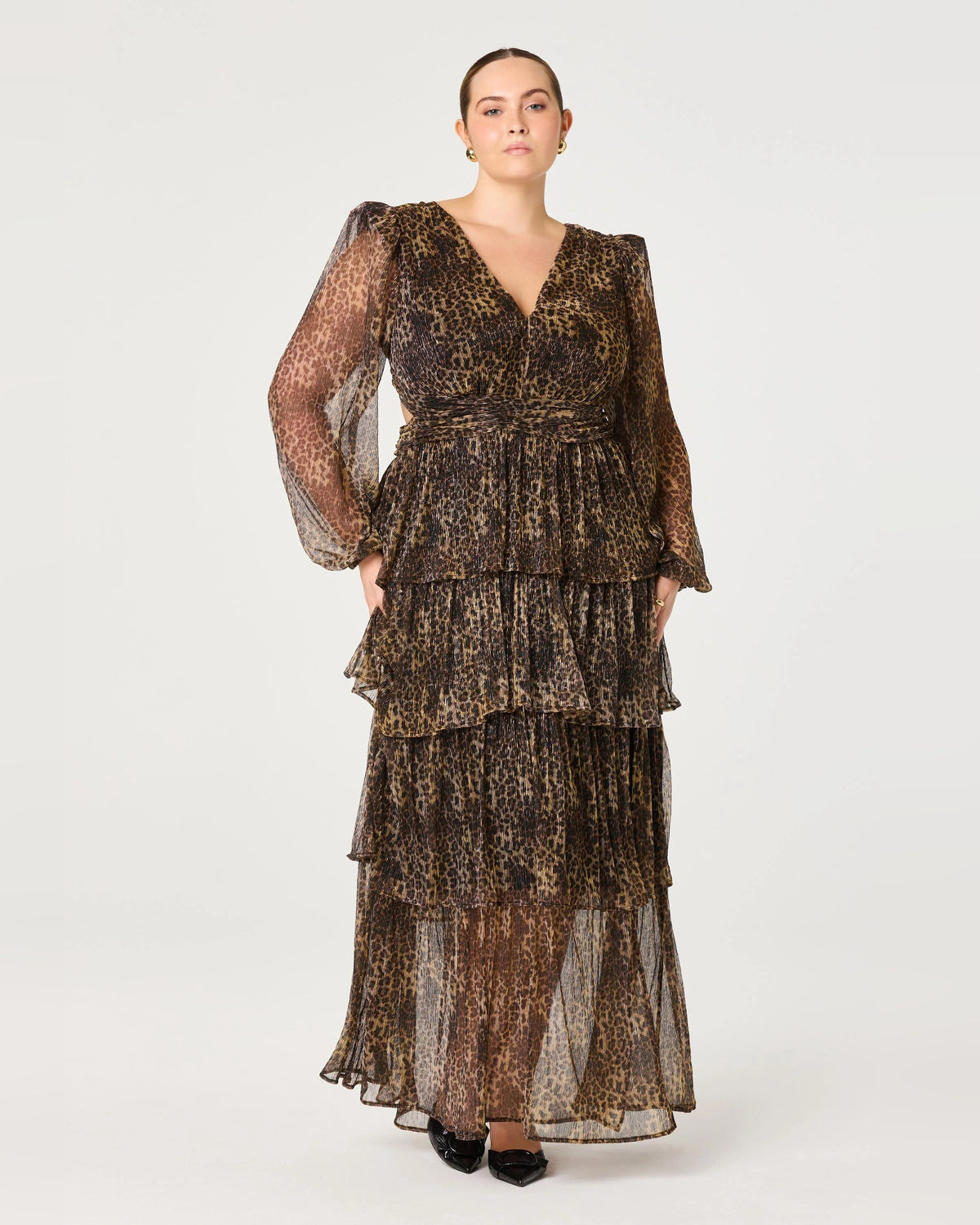 spaghetti strap a-line maxi formal dress - image 11