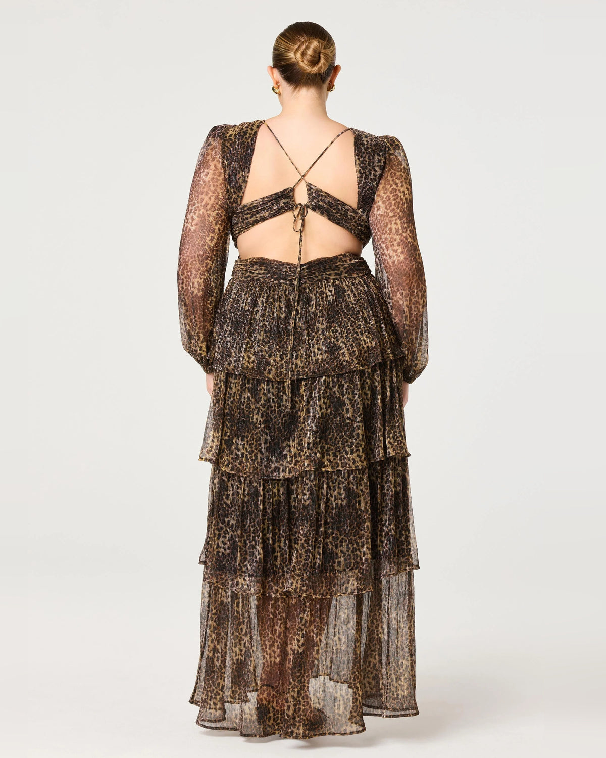 spaghetti strap a-line maxi formal dress - image 12
