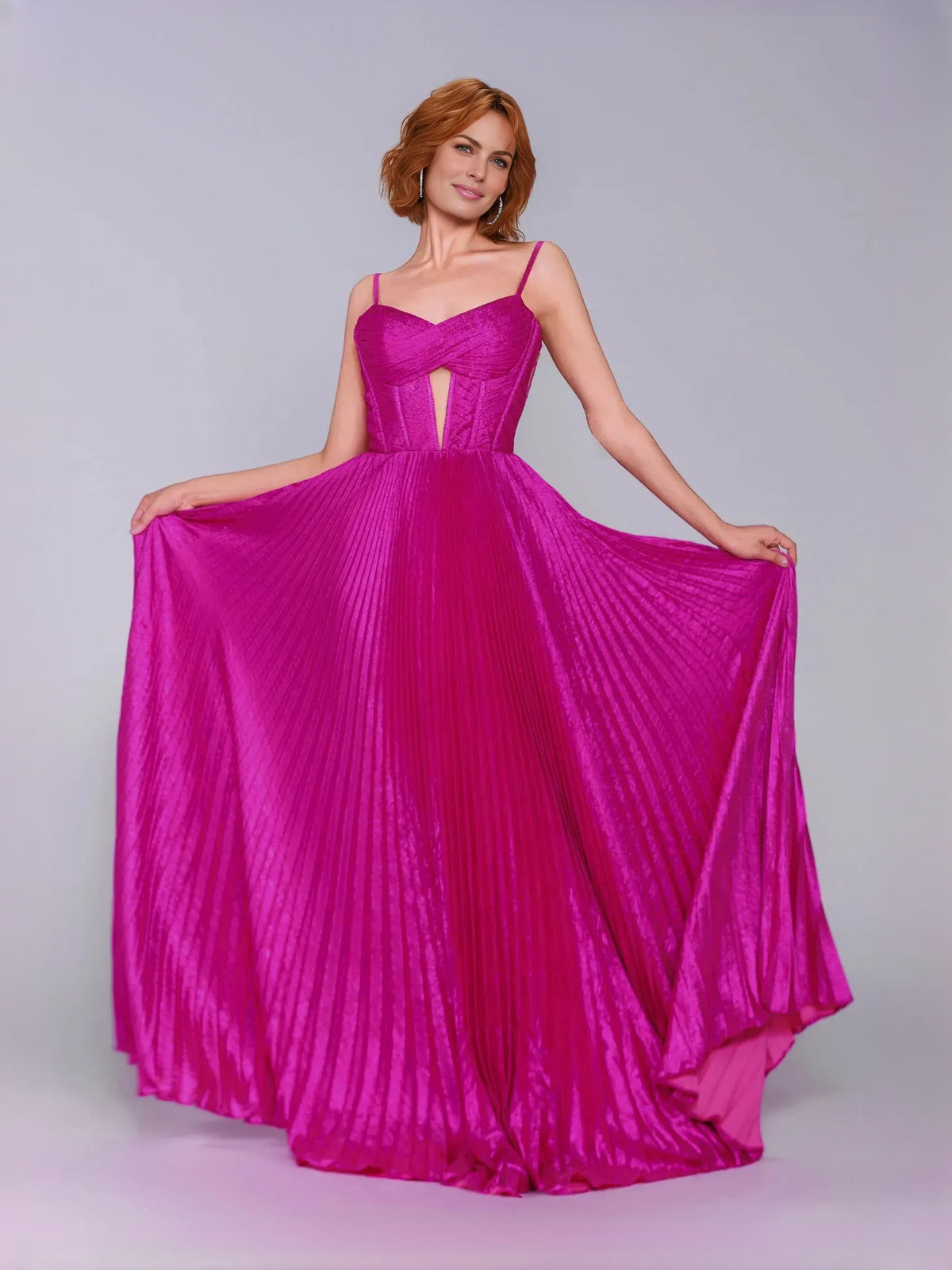Ruched Pleated Sweetheart A-Line Floor-Length Satin Prom Dress for Winter Formal
