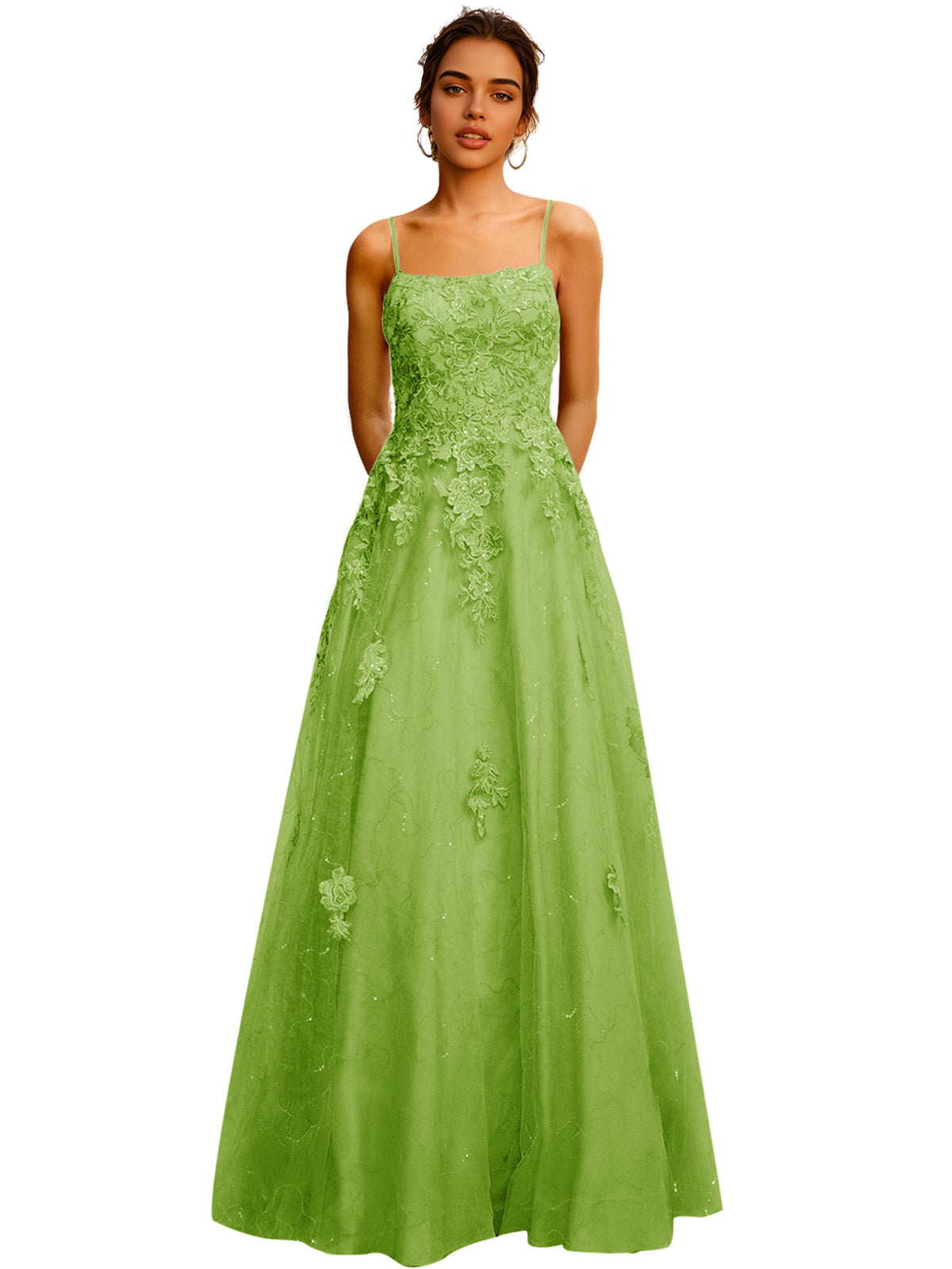 Strapless Lace Ball Gown Prom Dress with Corset Bodice and Full Dress