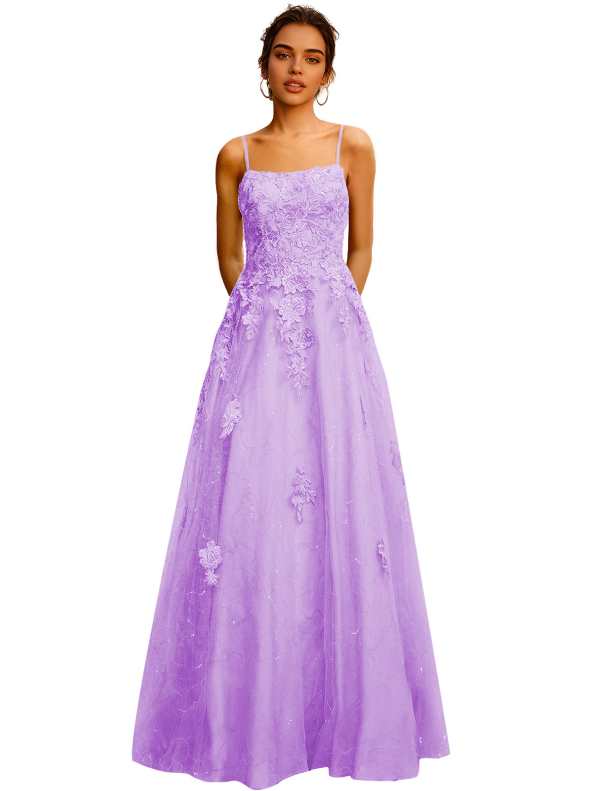 Strapless Lace Ball Gown Prom Dress with Corset Bodice and Full Dress