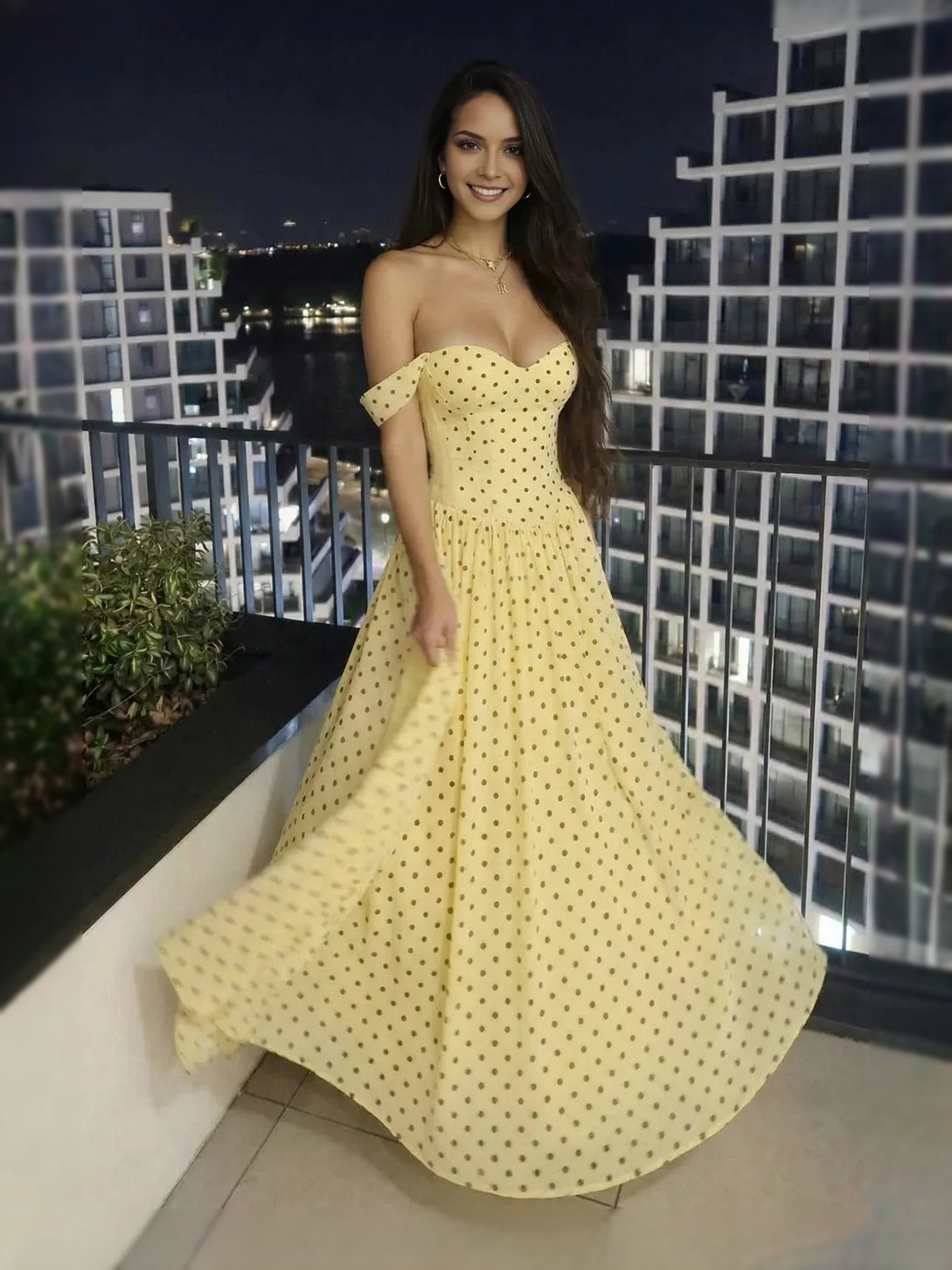 As Picture Sweetheart A-Line Maxi Chiffon Prom Dress for Evening Event