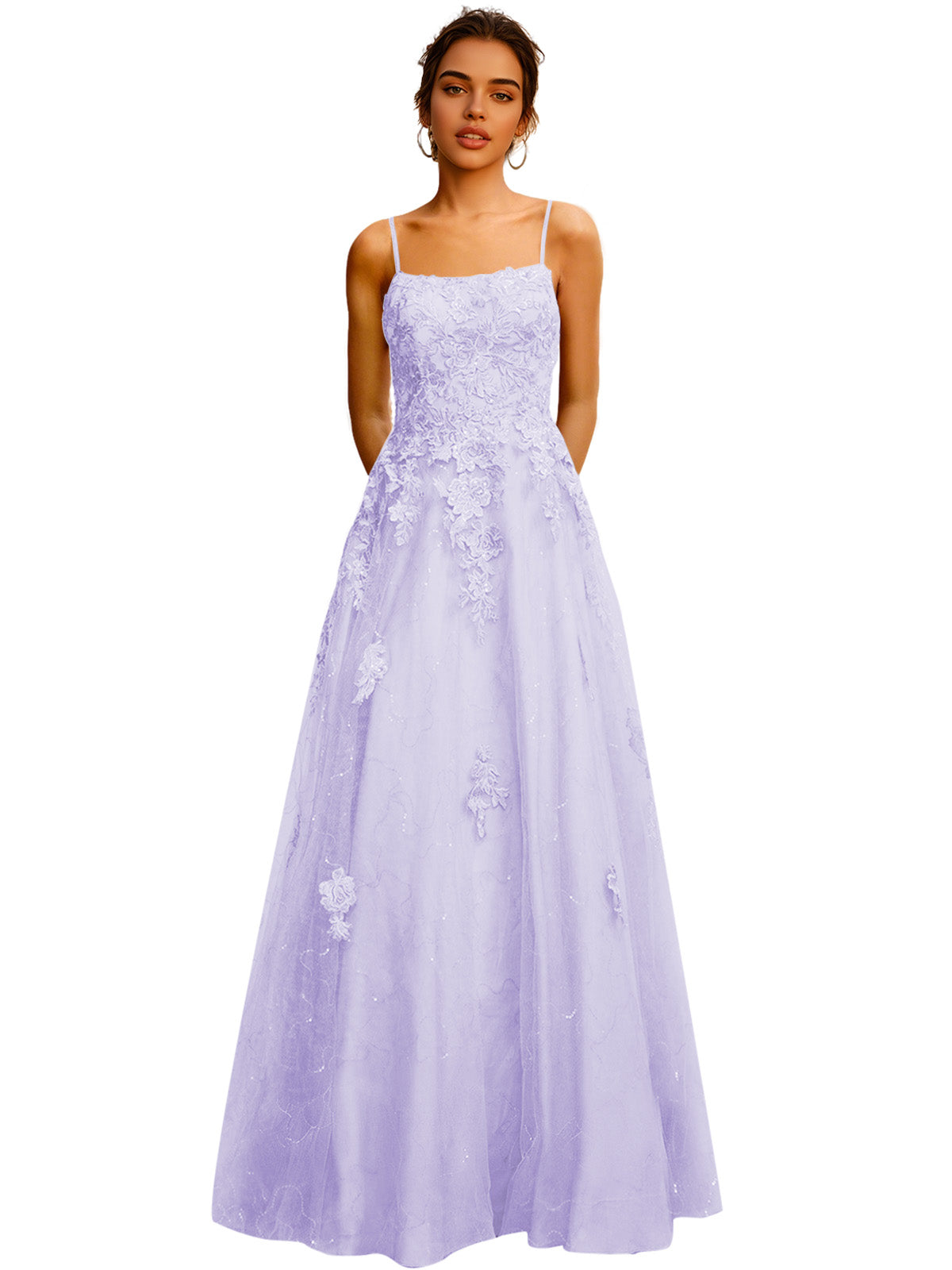 Strapless Lace Ball Gown Prom Dress with Corset Bodice and Full Dress