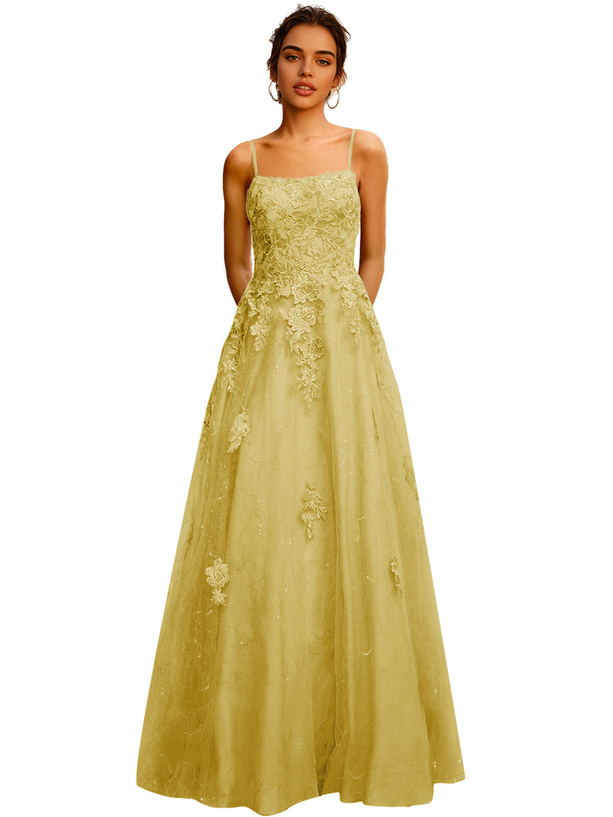 Strapless Lace Ball Gown Prom Dress with Corset Bodice and Full Dress