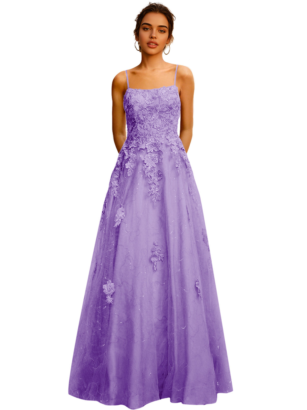 Strapless Lace Ball Gown Prom Dress with Corset Bodice and Full Dress