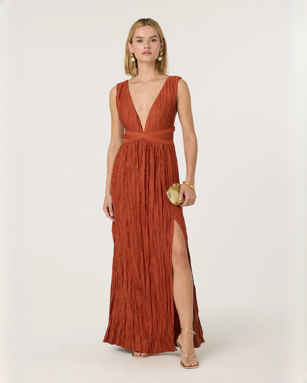 Romantic Bridal Celebration Sleeveless Chiffon A-Line Maxi Bridesmaid Dress
