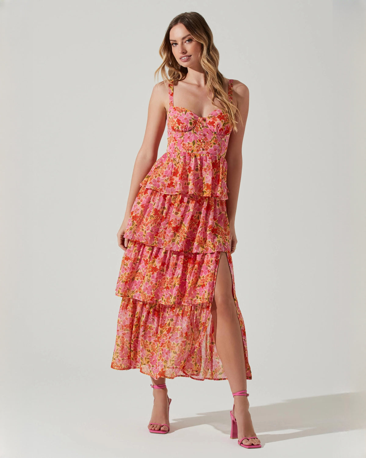 Elegant Special Occasion Sleeveless Chiffon A-Line Maxi Bridesmaid Dress