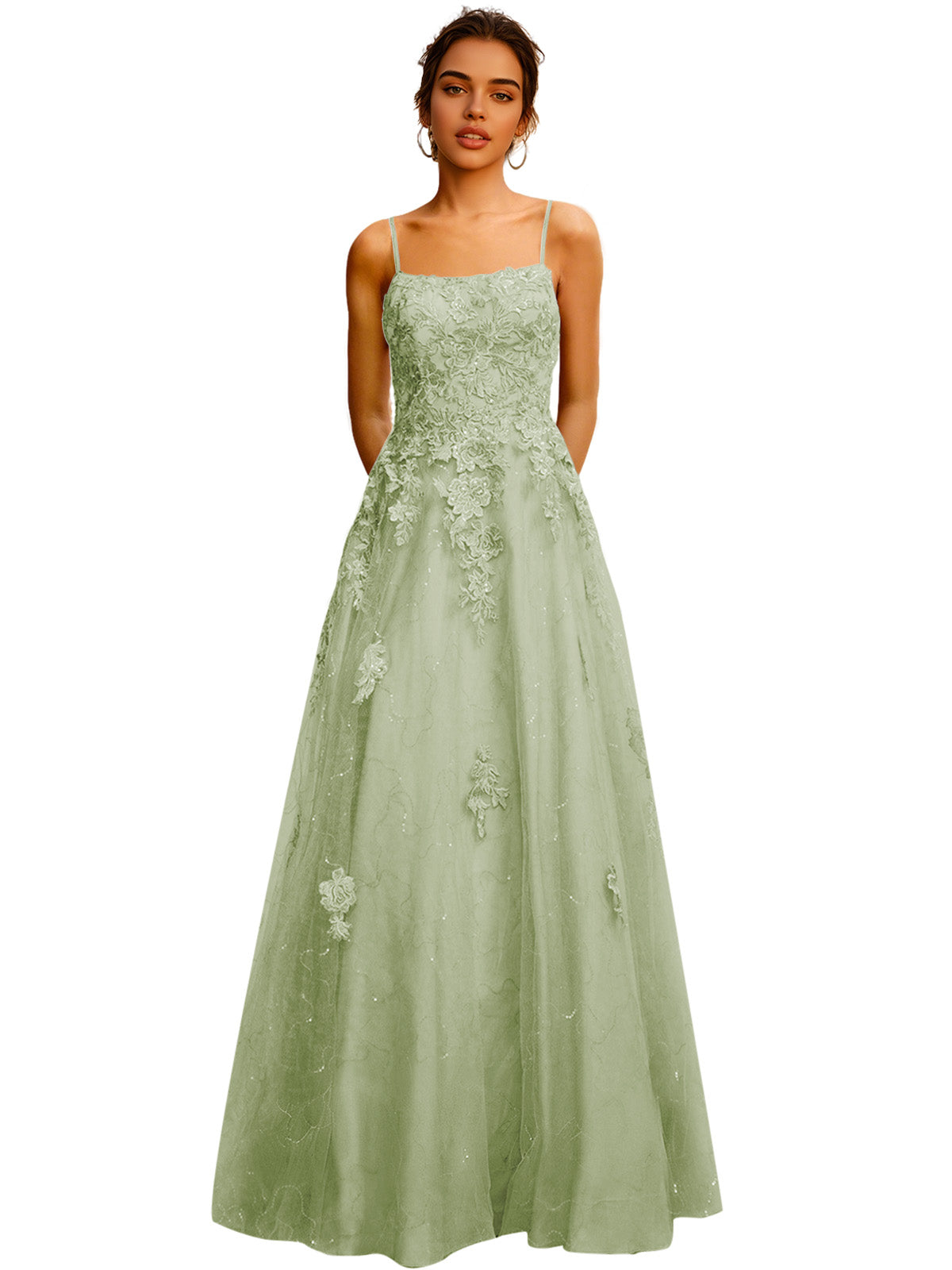 Strapless Lace Ball Gown Prom Dress with Corset Bodice and Full Dress