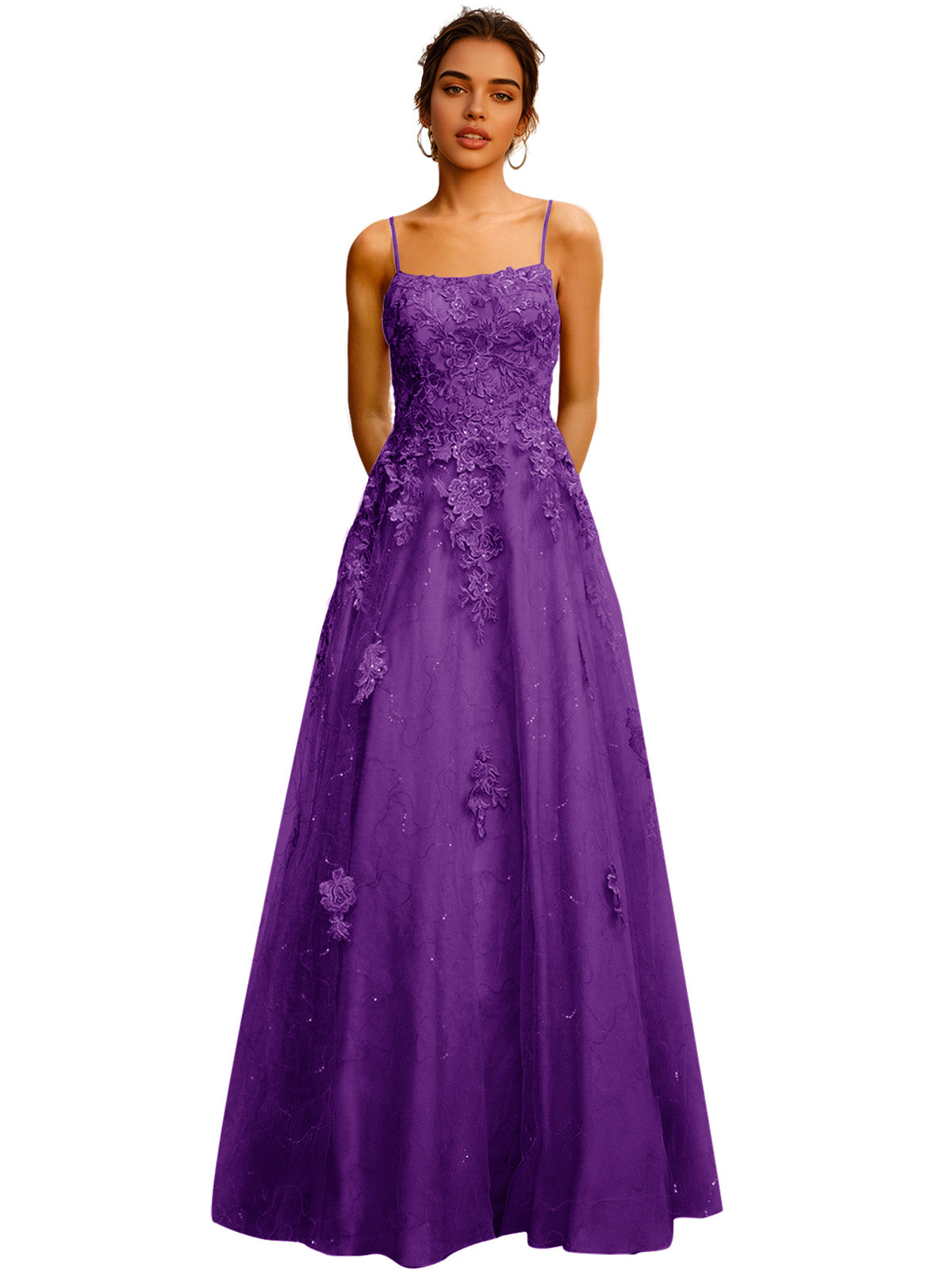 Strapless Lace Ball Gown Prom Dress with Corset Bodice and Full Dress