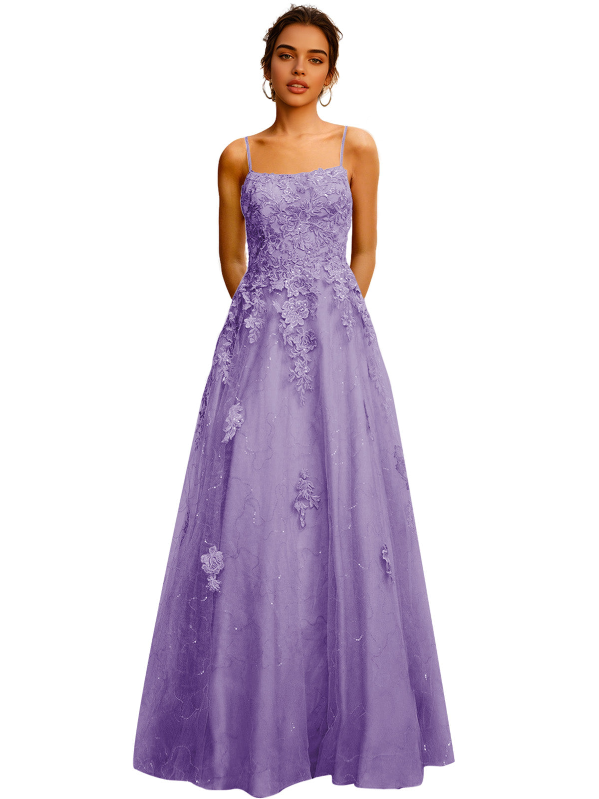 Strapless Lace Ball Gown Prom Dress with Corset Bodice and Full Dress