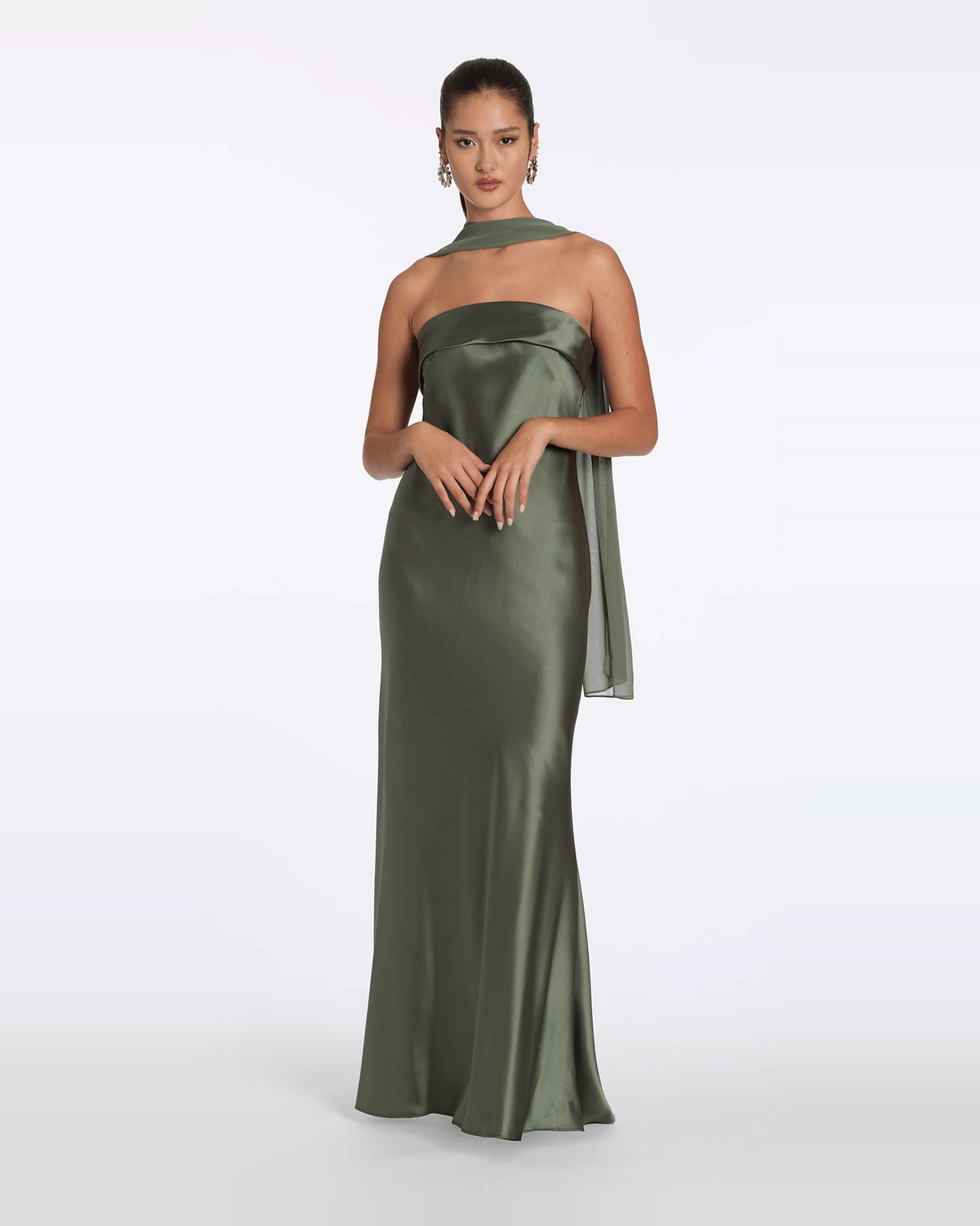 Strapless Column Maxi Prom Dress for Black Tie Event