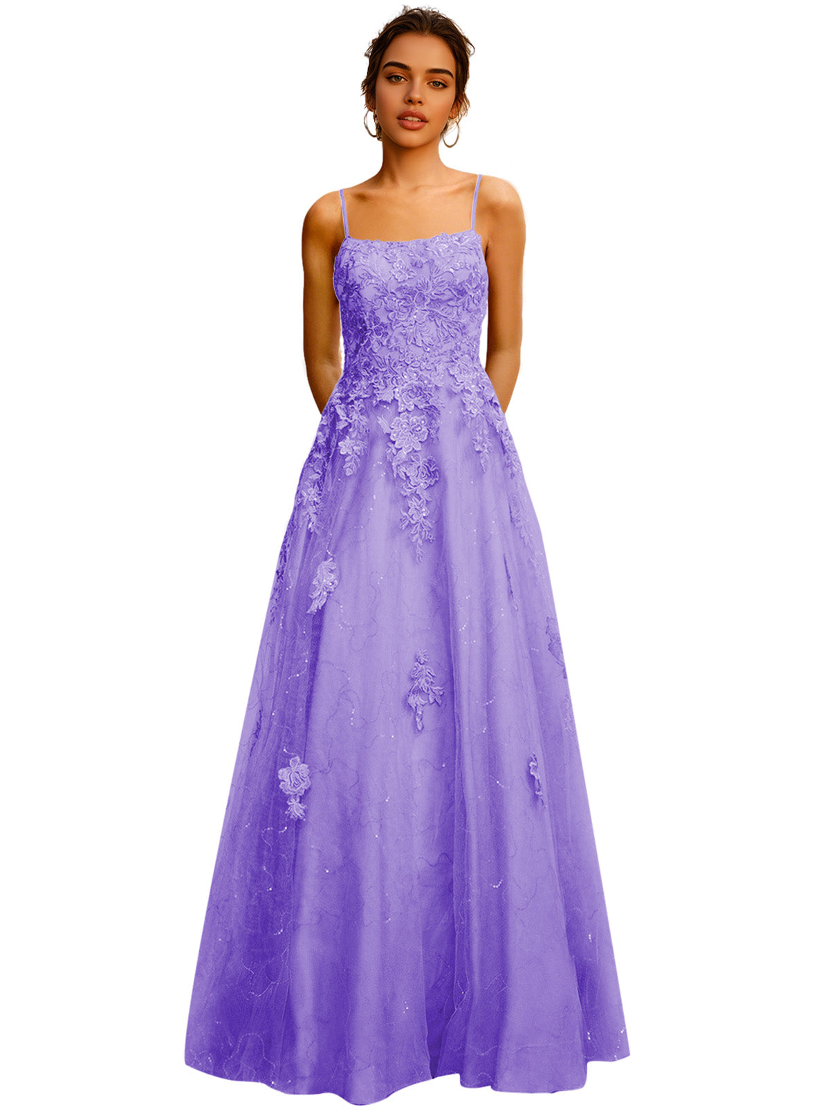 Strapless Lace Ball Gown Prom Dress with Corset Bodice and Full Dress